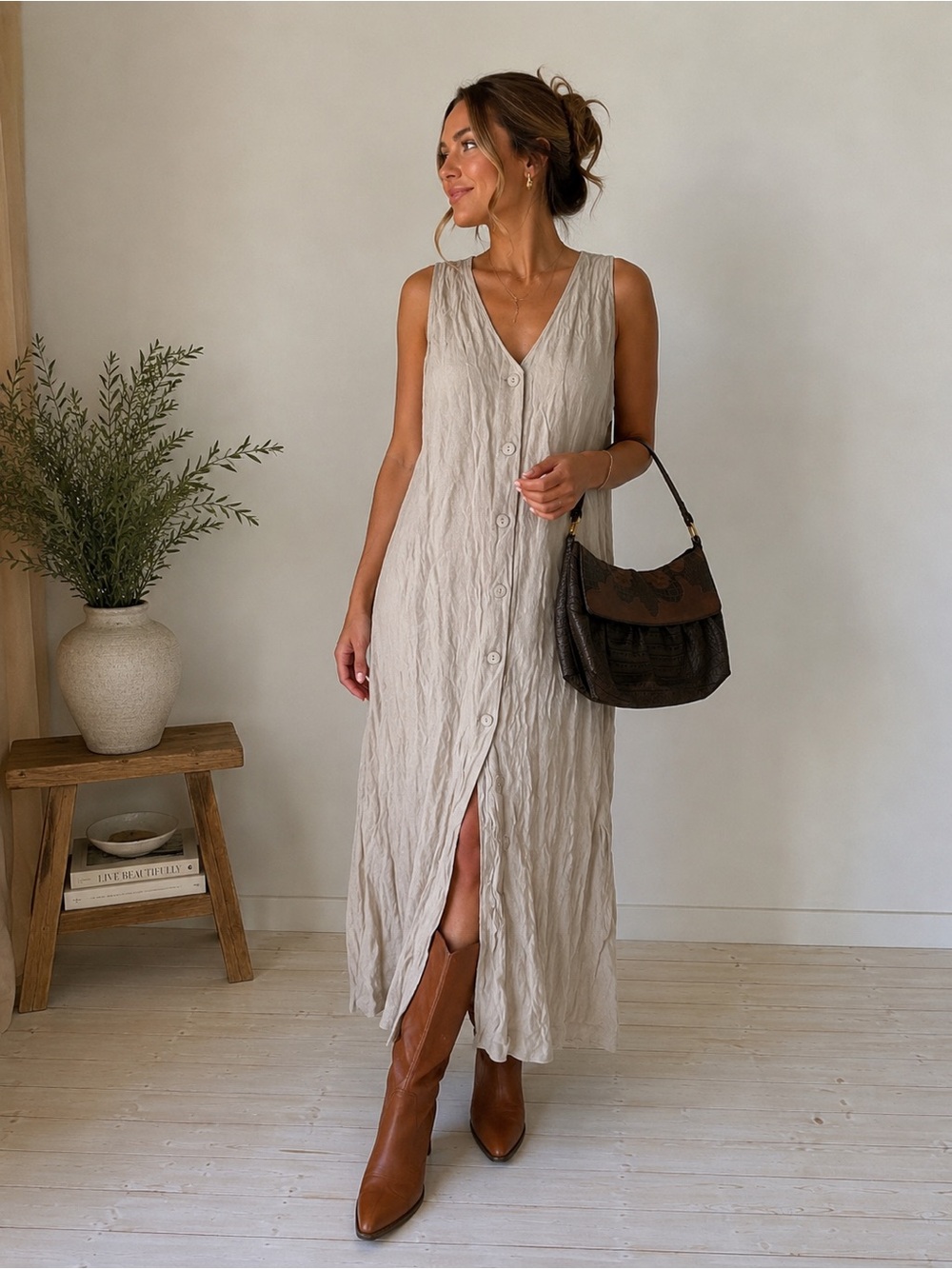 Mod Ref rayon blend tank dress